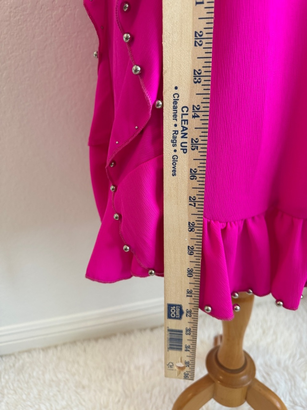 TCEC Bright Fuchsia Ruffle Sleeve Dress - Picture 5 of 5